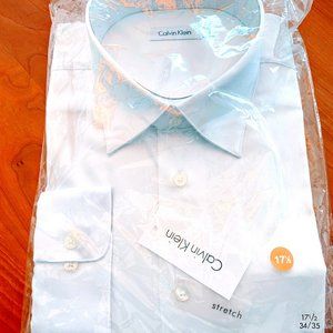 Men's White Calvin Klein Dress Shirt New with Tags